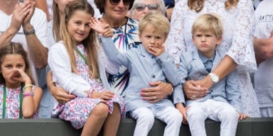 Federer-Twins stehlen Papa die Show