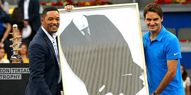 Will Smith macht Federer zu "Man in Black"