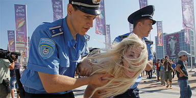 Nackt-Aktivistinnen in Kiew festgenommen 