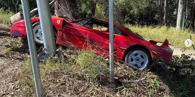 2-Mio.-Euro-Ferrari während Probefahrt geschrottet