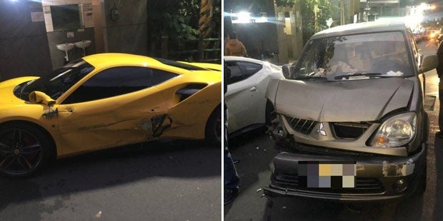Mitsubishi-Fahrer (20) rammt Ferrari-Kolonne