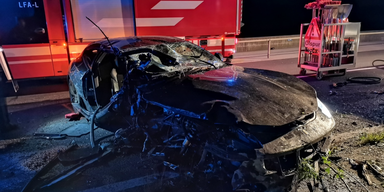 Lenker crasht 260.000-€-Ferrari in OÖ