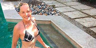 Sharon Stone: Heiße Bikini-Show mit 58