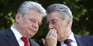 Die Präsidenten Fischer und Gauck im Gespräch
