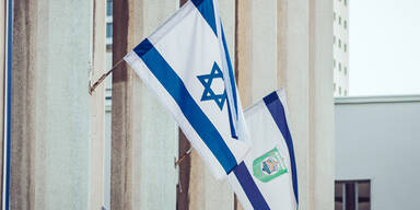 Flaggen Israel Palästina