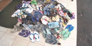Sandalenproteste: Flip-Flop Dieb schuldig