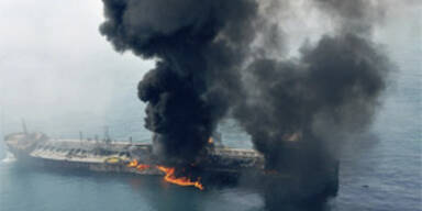 Öltanker brennt vor Dubai