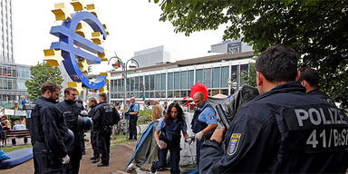 Occupy-Lager in Frankfurt wird geräumt