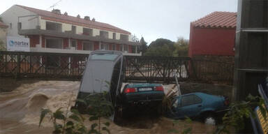Schwere Überschwemmungen in Frankreich