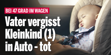Vater vergisst Kleinkind (1) in Auto - tot