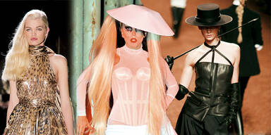 Lady Gaga am Catwalk in Paris