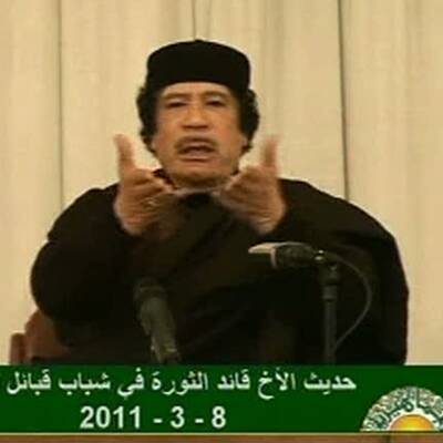 Gaddafis nächster irrer TV-Auftritt