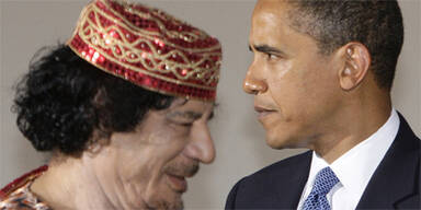 Gaddafi Barack Obama