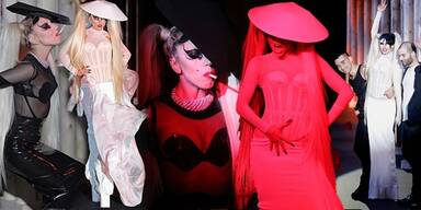 Lady Gaga auf dem Mugler-Catwalk