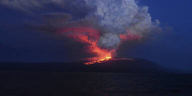 Vulkan auf Galapagos ausgebrochen