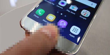Nutzer entsperrt Galaxy S7 mit Penis