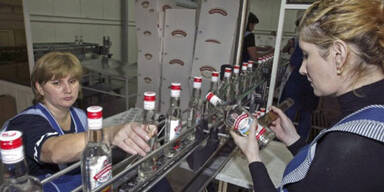 Russland: Wodka-Produktion brach ein