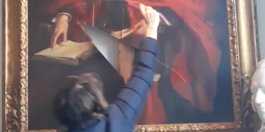 Pro-palästinensische Aktivisten beschädigten Gemälde in Cambridge