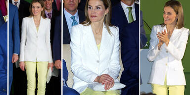 Königin Letizia in stylishem Zitronengelb