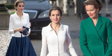 Königin Letizia zu Besuch bei Königin Mathilde in Belgien