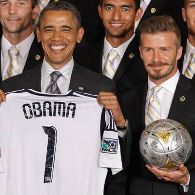 Beckham bei den Obamas: Besuch im Weißen Haus