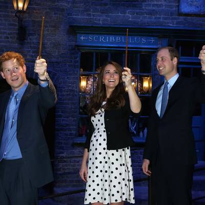 Kate, William und Harry lieben Harry Potter