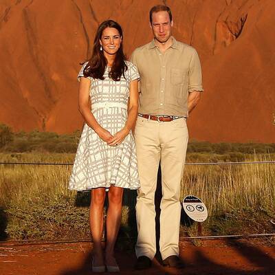 Will und Kate ohne Baby George in der Wüste