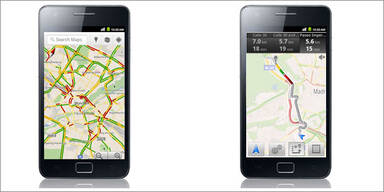 Google Maps mit Echtzeit-Verkehrsinfos