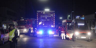 Großbrand in Floridsdorfer Lagerhalle