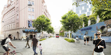 Grüner Plan: So soll neue Gumpendorfer Straße aussehen