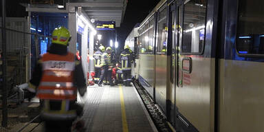 Unfall mit Badner Bahn in Guntramsdorf