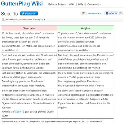 Plagiatsvorwurf gegen Guttenberg