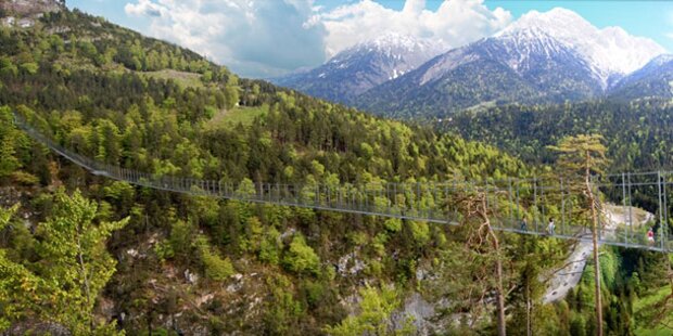 Längste Hängebrücke der Welt in Tirol
