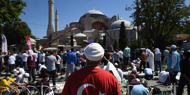 Hagia Sophia: Erstes islamisches Gebet nach Umwandlung