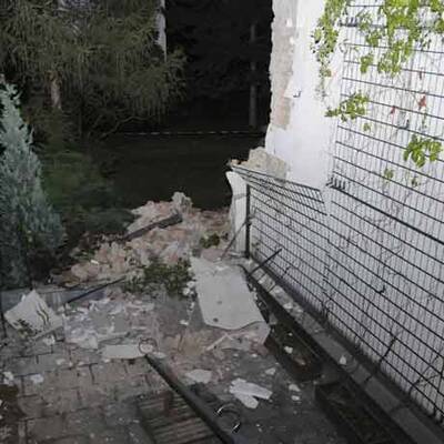 Hausmauer in Wien-Ottakring eingestürzt