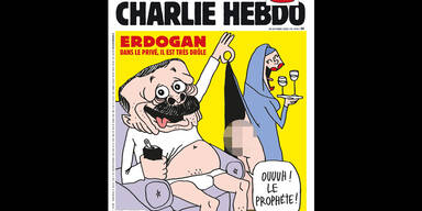 "Charlie Hebdo" veröffentlicht Titelbild mit Erdogan-Karikatur