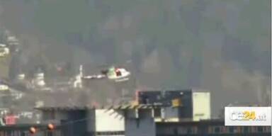 Helikopter in Innsbruck fast abgestürzt