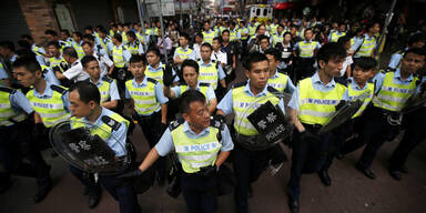 Hongkong: Polizei räumt Protestlager