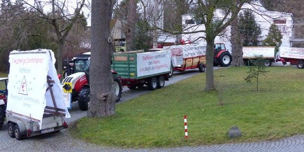 Traktor-Demo legt heute Wiener City lahm