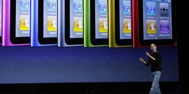 Steve Jobs zeigt 3 neue Super-iPods