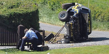 Rallye-Unfall bei Bailieboro, Irland