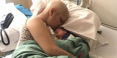 Bradley überlebte Chemo in Mamas Bauch