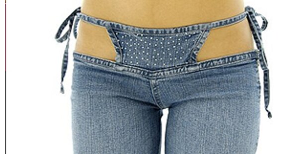 Neuester Trend: Slip und Jeans in einem