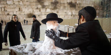 Schnee-Chaos in Jerusalem