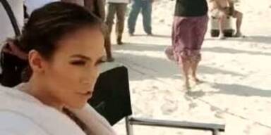 Jennifer Lopez beim Dreh zu "I´m into you"