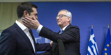 Juncker und Tsipras "simsen"