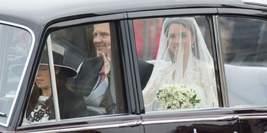 Kate Middleton auf dem Weg in die Kirche