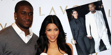 Kim Kardashian, Reggie Bush, Kanye West