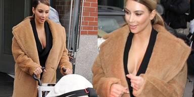 Kim Kardashian mit Baby Nori