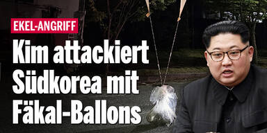 Kim attackiert Südkorea mit Fäkal-Ballons